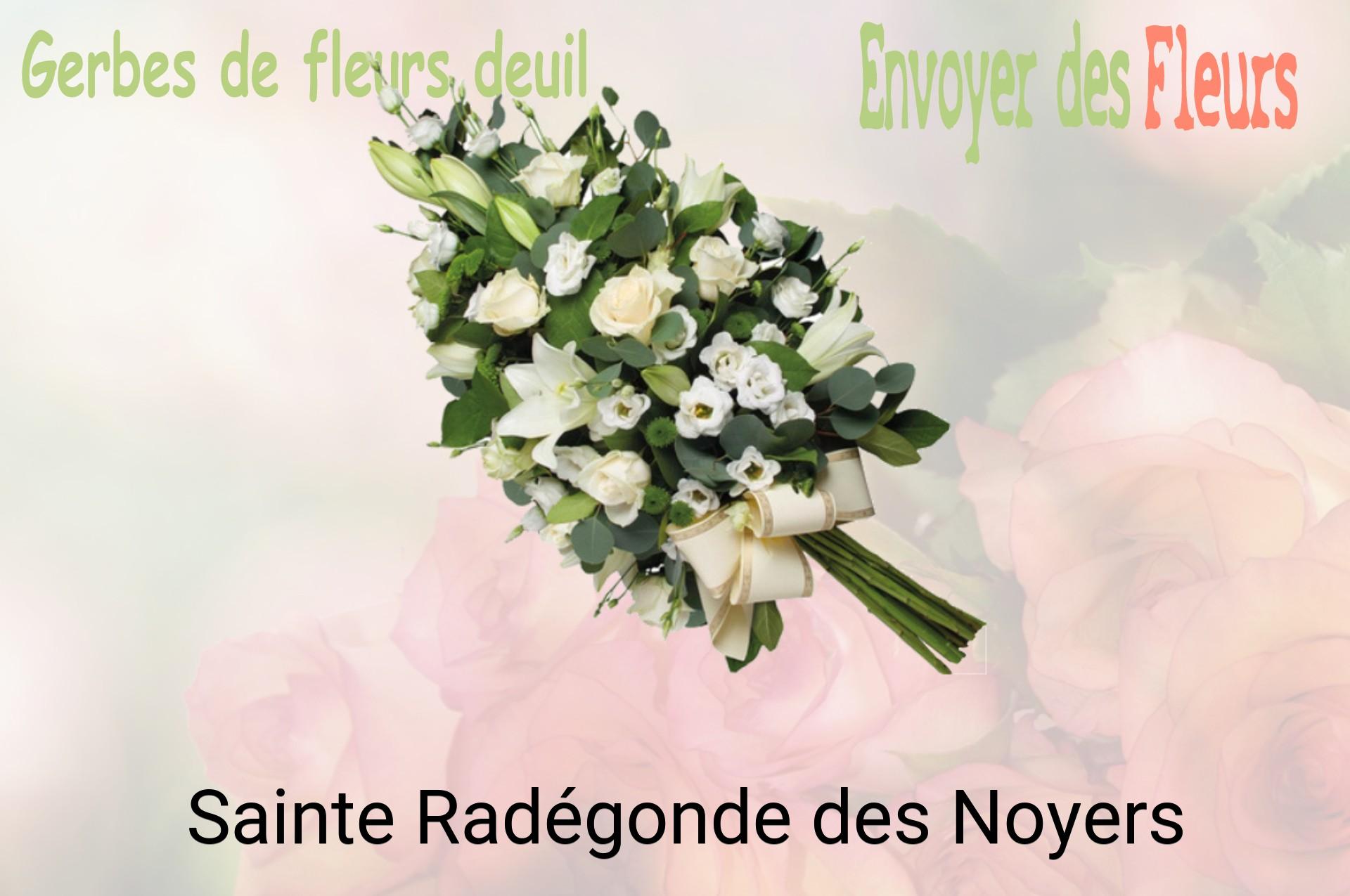 Gerbe de fleurs de deuil livrée à Sainte-Radégonde-des-Noyers